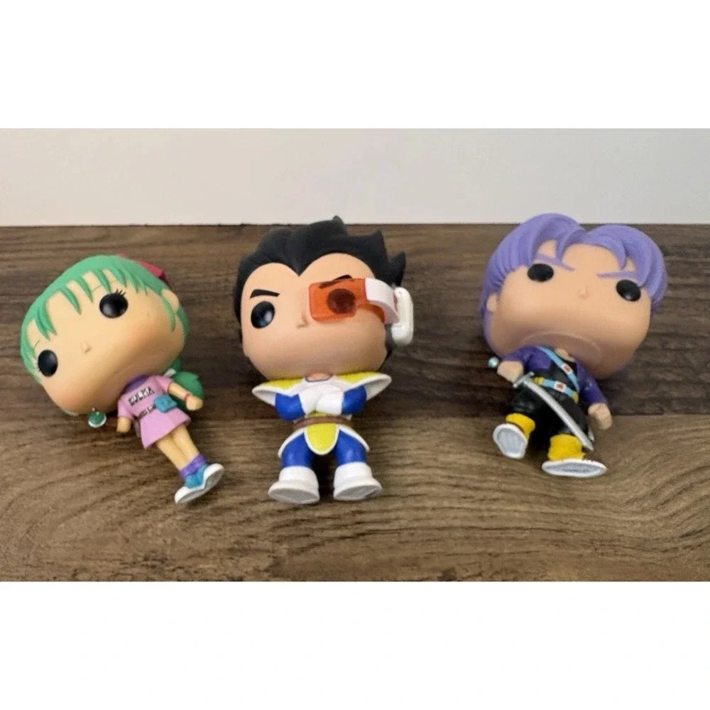 Funko Pop! Dragon Ball Vinyl Figure Lot Bulma Trunks Vegeta